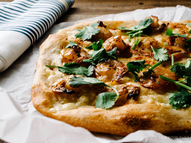 Caramelized Shrimp Pizza Recipe