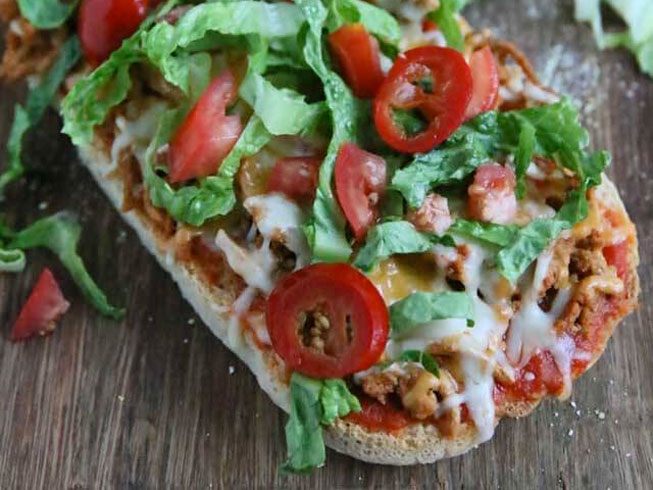 Easy Turkey Taco Pizza Recipe
