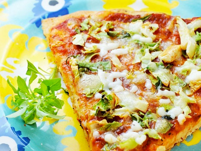 Shaved Brussels Sprout Pizza Recipe