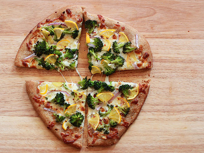 Broccoli & Meyer Lemon Pizza