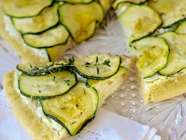 Summer Garden Prep and Zucchini Goat Cheese Pizza