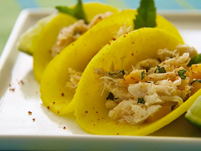 Crab Tacos with Pickled Jicama