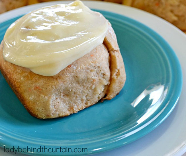 Carrot Cake Cinnamon Rolls