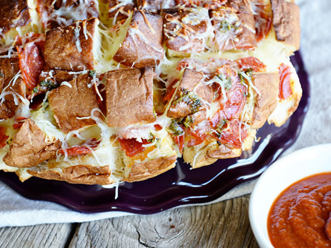 Pepperoni Pizza King's Hawaiian Bread