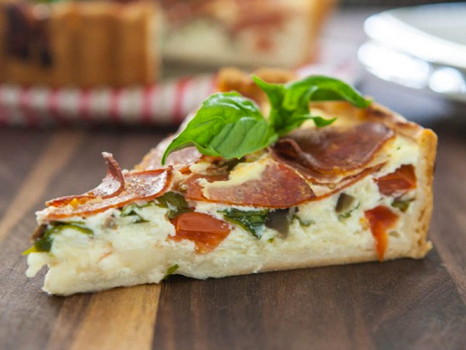 Peperoni Pizza Quiche