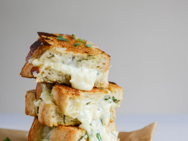 White Pizza Grilled Cheese.