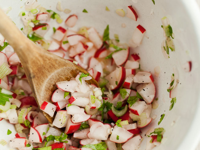 Scallion Radish Salsa