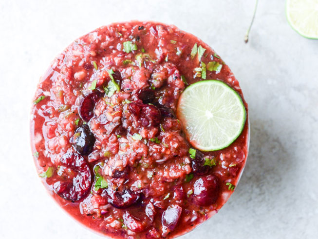 Grilled Cherry Salsa