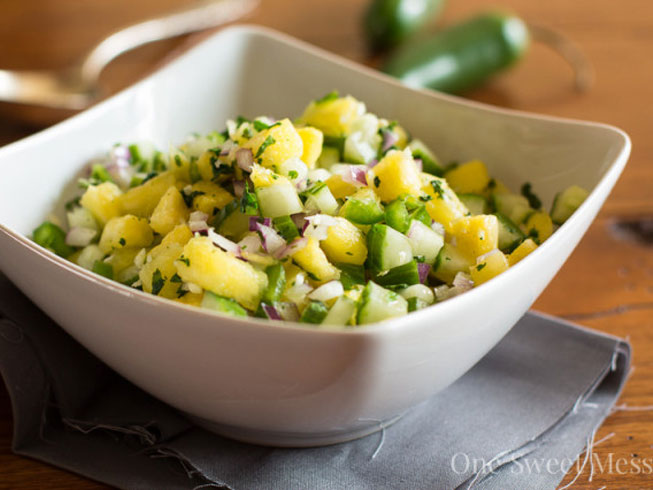 Pineapple Cucumber Salsa