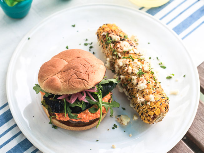 Spicy Chorizo Burger with Pimento Cheese