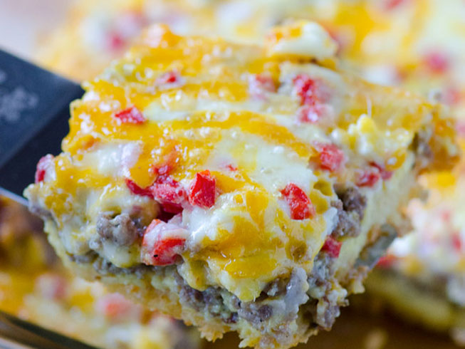 Pimento Cheese Breakfast Bake