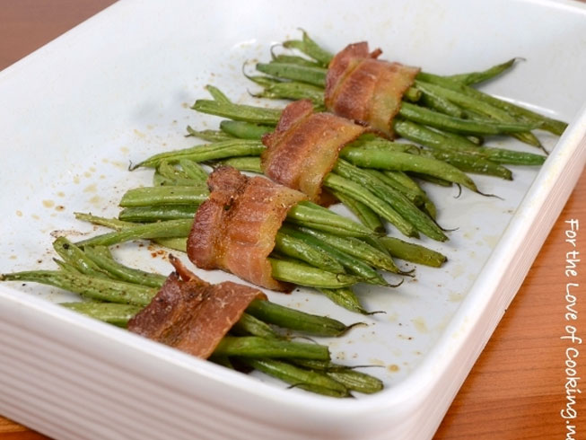 Green Bean Bacon Wrapped Bundles