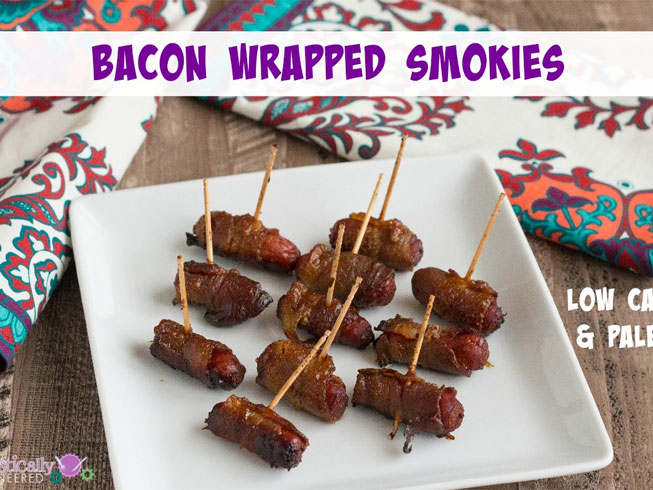 Bacon Wrapped Smokies (Low Carb and Paleo)