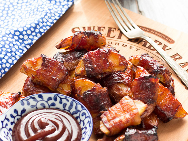 Bacon-Wrapped Barbecue Potato Wedges