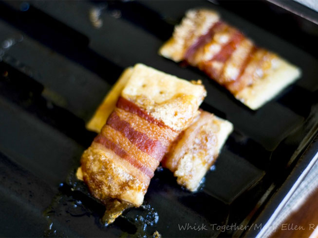Bacon Wrapped Crackers