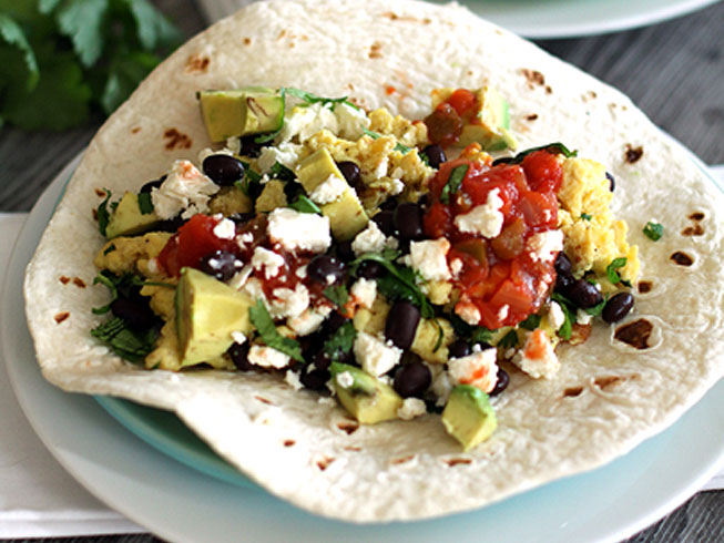 Black Bean and Egg Breakfast Tacos