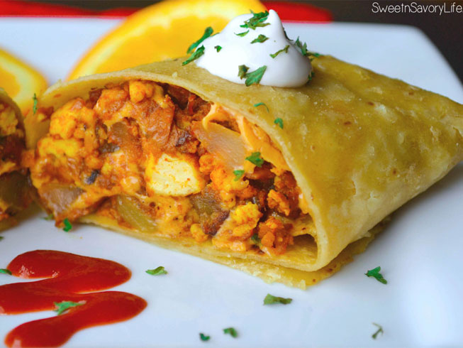 Southwestern Style Breakfast Burrito