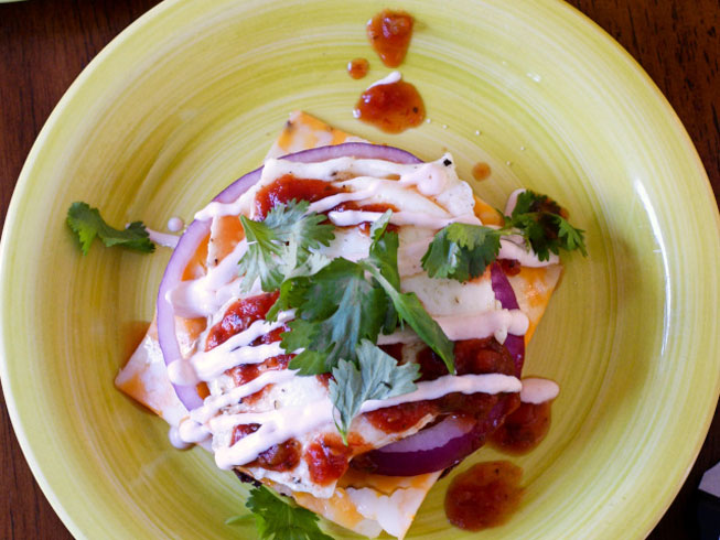 Open-Faced Mexican Fried Egg Sandwich with Sriracha Cream Sauce