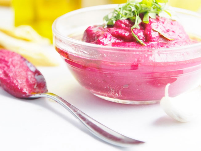 Roasted Red Beet Hummus