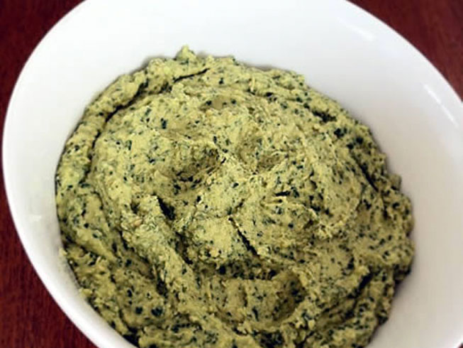 Kale and Garlic Hummus