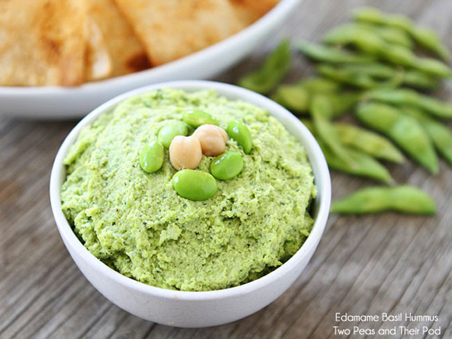 Edamame Basil Hummus
