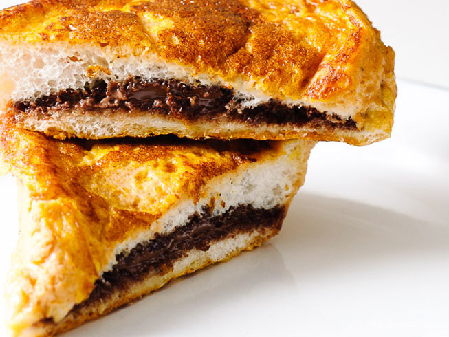 Nutella Stuffed Pumpkin French Toast Recipe