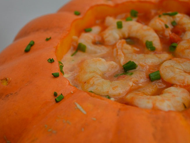 Shrimp in a Pumpkin