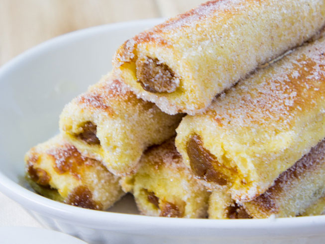 Pumpkin French Toast Rolls