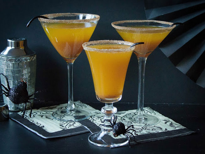 Pumpkin Champagne Cocktail