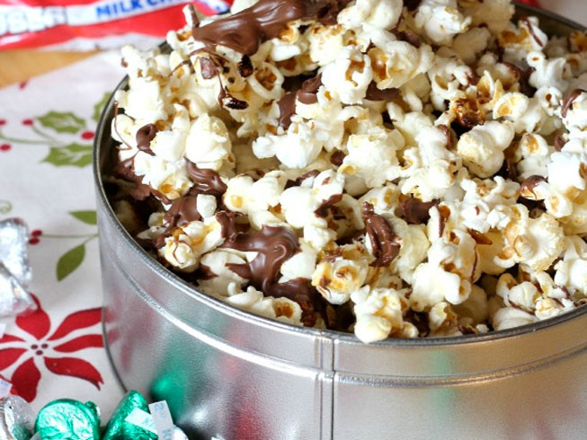 Chocolate Drizzled Kettle Corn