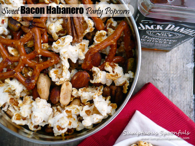Sweet Bacon Habanero Party Popcorn