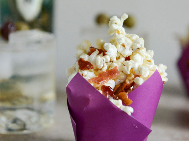 Smoky Bacon Popcorn with Burnt Sugar and Sea Salt.