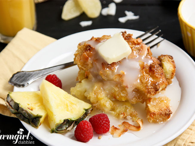 Overnight Coconut-Ginger Baked French Toast