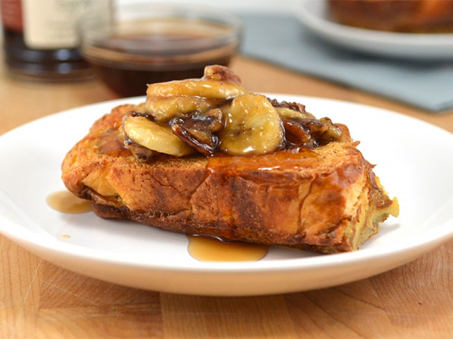 Skinny Caramelized Banana French Toast