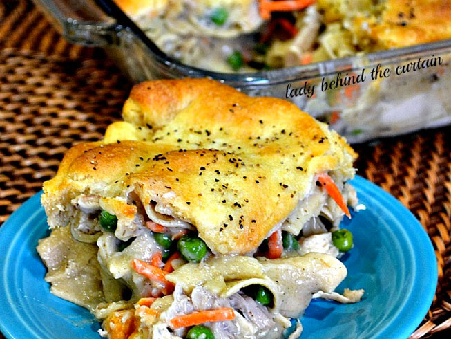 Chicken Noodle Pot Pie Casserole