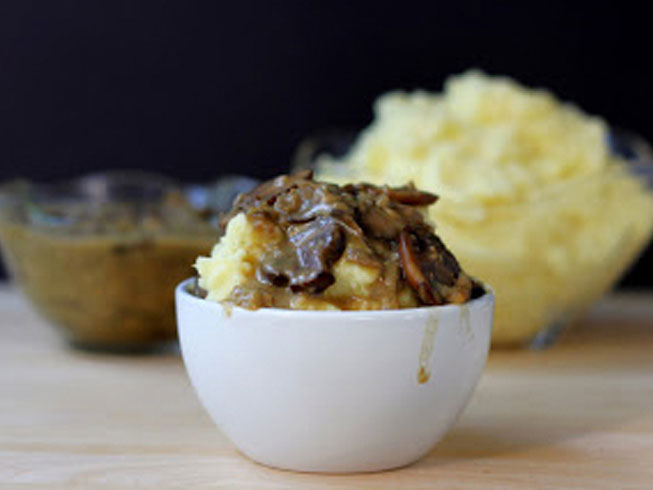 The Most Decadent Mashed Potatoes and Gravy