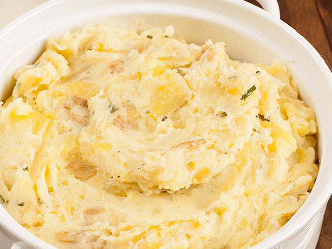 Herb and Shallot Smashed Potatoes