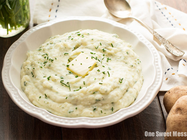 Roasted Garlic Ranch Mashed Potatoes