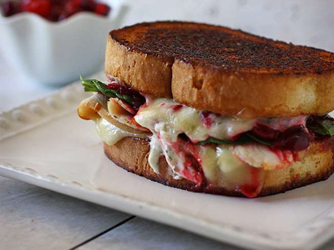 Turkey Cranberry & Boursin Grilled Cheese