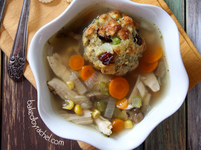 Slow Cooker Turkey and Stuffing Dumpling Soup
