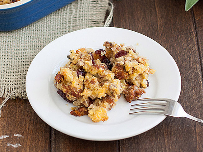 Sausage, Cranberry, and Cornbread Stuffing