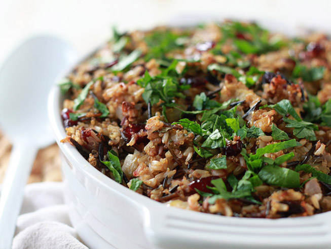 Herbed Wild Rice and Quinoa Stuffing