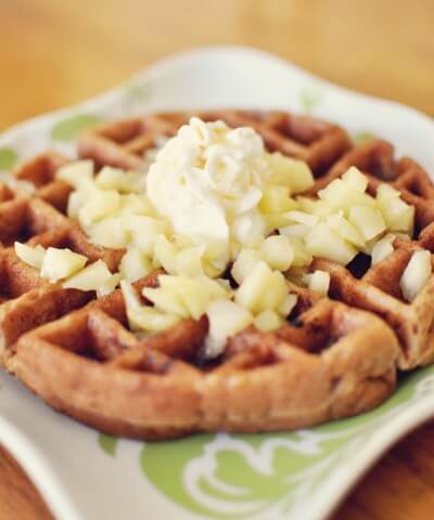 Carrot Cake Waffles