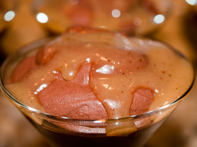 Chocolate Mousse With Chipotle Caramel Sauce