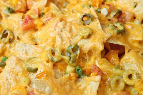 recipe for easy cheesy velveeta chicken nachos