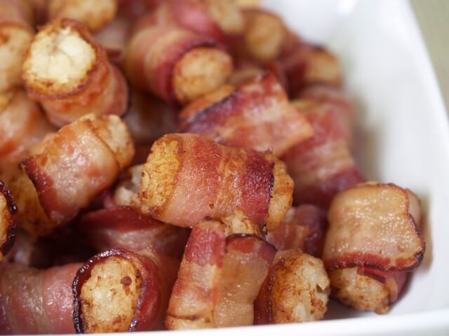 Bacon Wrapped Tater Tots