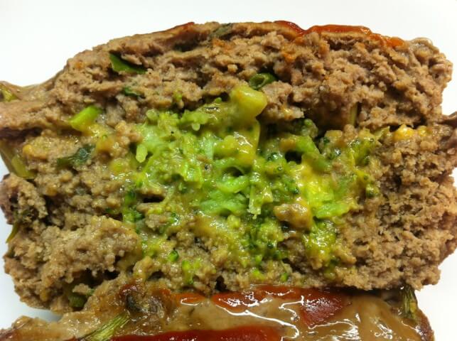 Broccoli Stuffed Meat Loaf