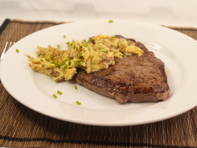 Steak With Eggs