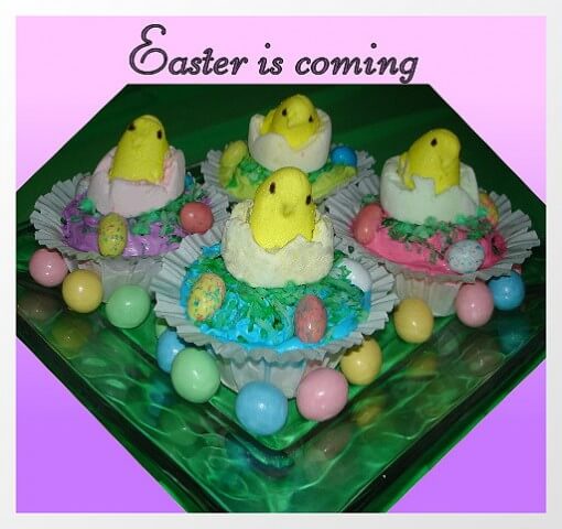 Marshmallow Peeps Cupcakes