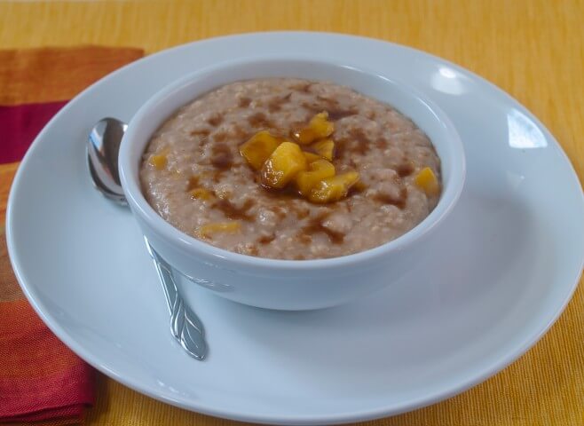 Brown Sugar And Peaches Oatmeal